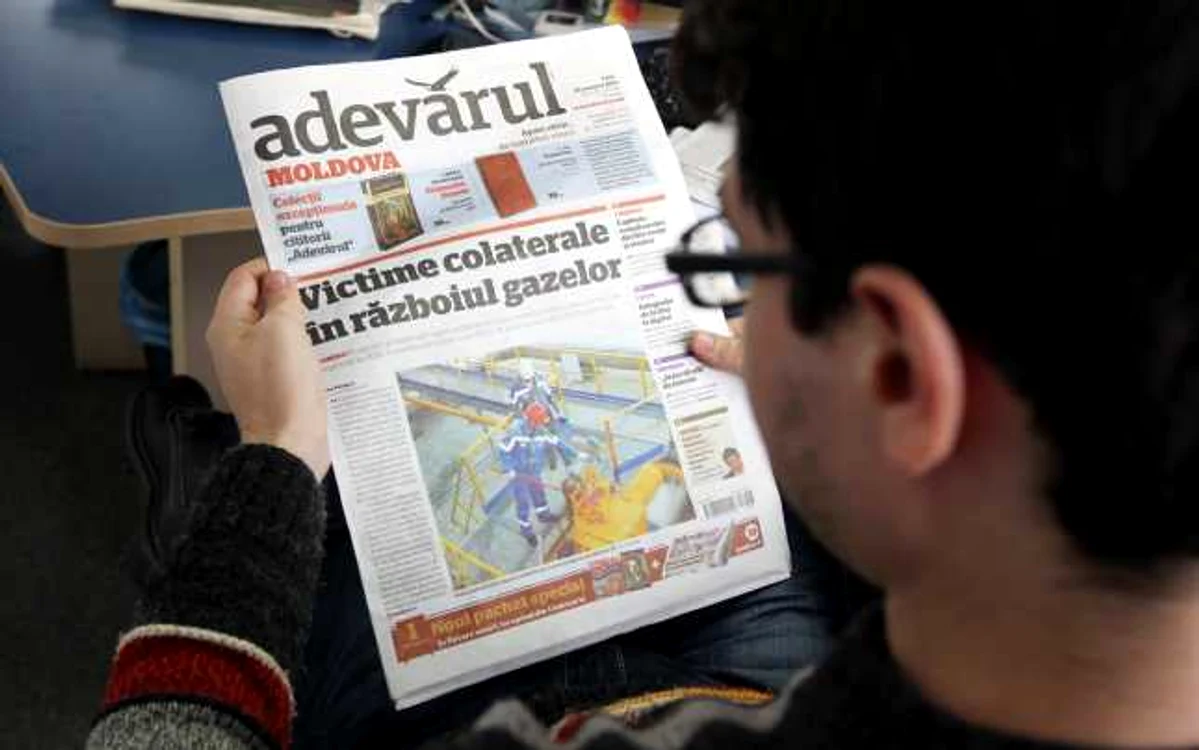 Ziarul „Adevărul“ s-a lansat în Republica Moldova în decembrie 2010 FOTO Tudor Iovu