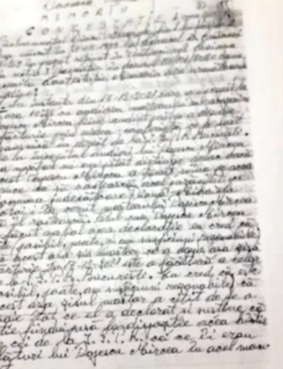 Scrisoarea lui Gheorghe Dincă