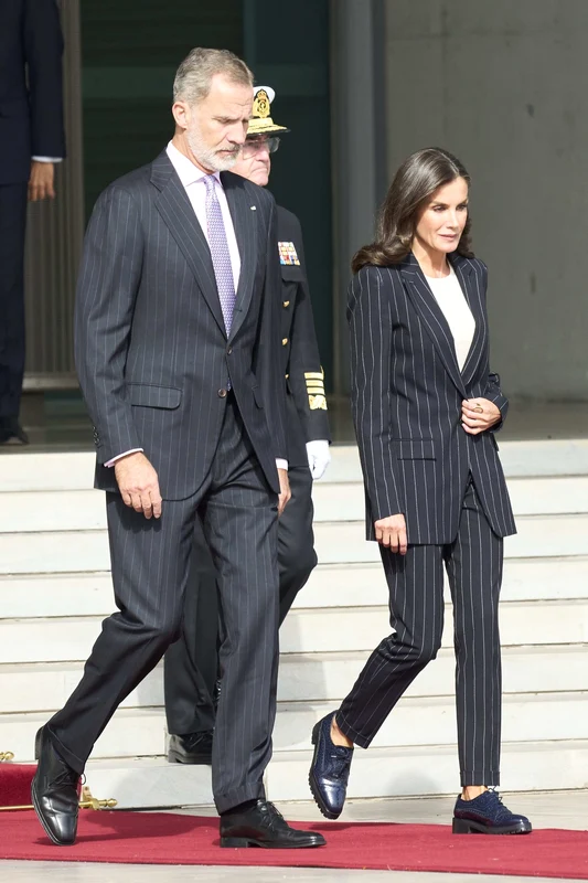 Regele Felipe și Regina Letizia pe aeroportul din Madrid, Profimedia (3) jpg
