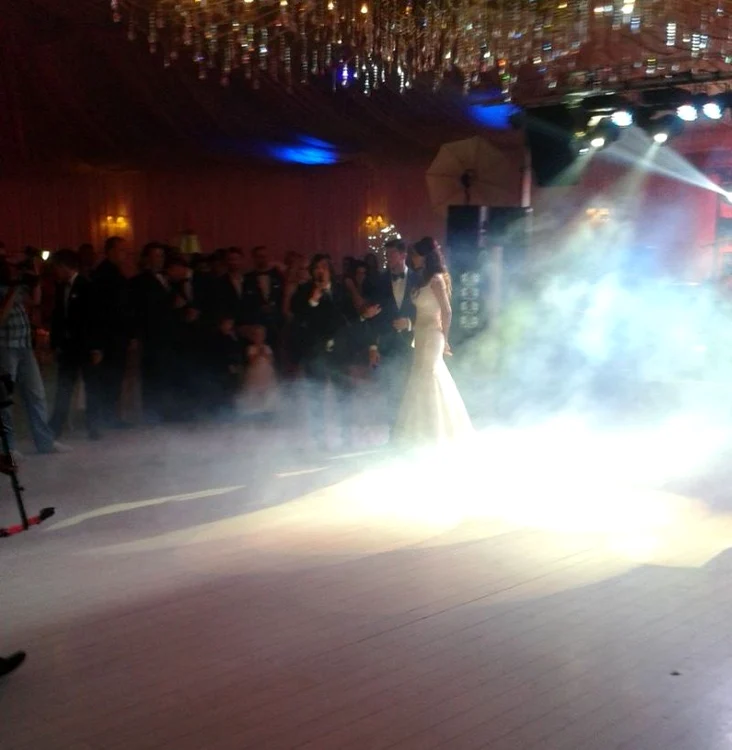 Bianca Drăguşanu la nunta cu Victor Slav