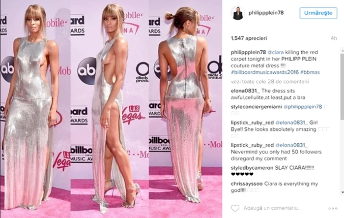 Philipp Plein s-a lăudat pe Instagram cu creația sa