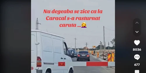 printre bariere trecere cale aferata caracal   foto captura video tik tok1 jpg