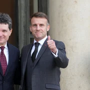 Nicușor Dan și Emmanuel Macron FOTO Profimedia