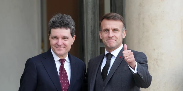 Nicușor Dan și Emmanuel Macron FOTO Profimedia 
