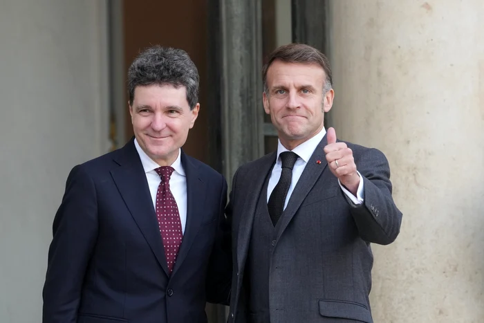 Nicor Dan și Emmanuel Macron FOTO: Profimedia