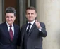 Nicușor Dan și Emmanuel Macron FOTO Profimedia 