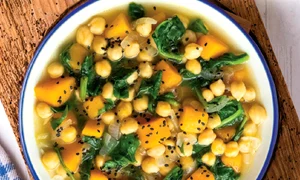 tocana de naut cu dovleac si  spanaac jpg