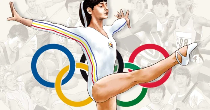Nadia Comăneci - cele mai multe medalii olimpice (9). A obţinut prima notă de 10 din istoria contemporană a JO