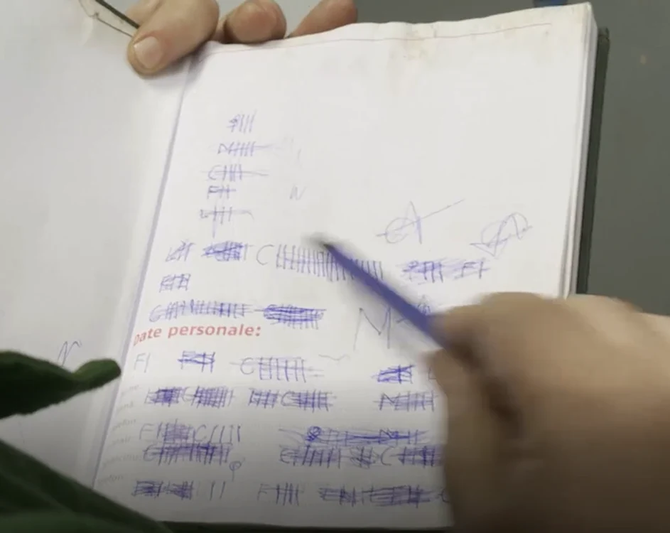 Dana nu știe să scrie sau să citească, dar a găsit un sistem prin care să ia notițe