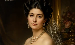 Marițica Maria Bibescu portret realizat cu AI png