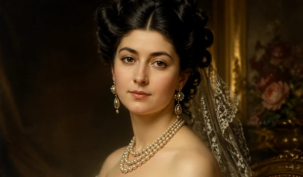 Marițica Maria Bibescu portret realizat cu AI png