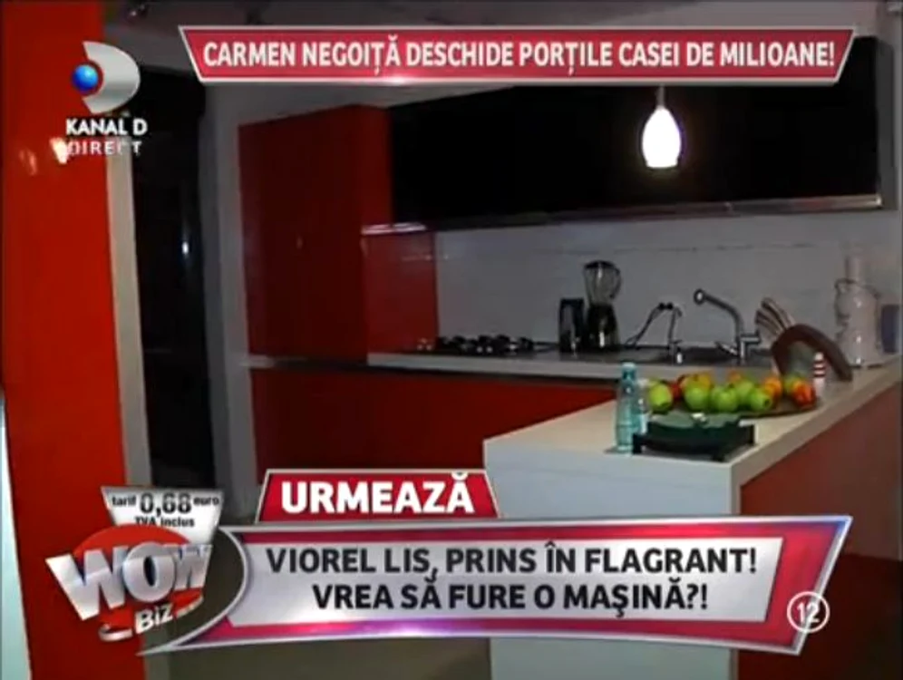 Carmen are acasă o bucătărie foarte spaţioasă (captură: Kanal D)