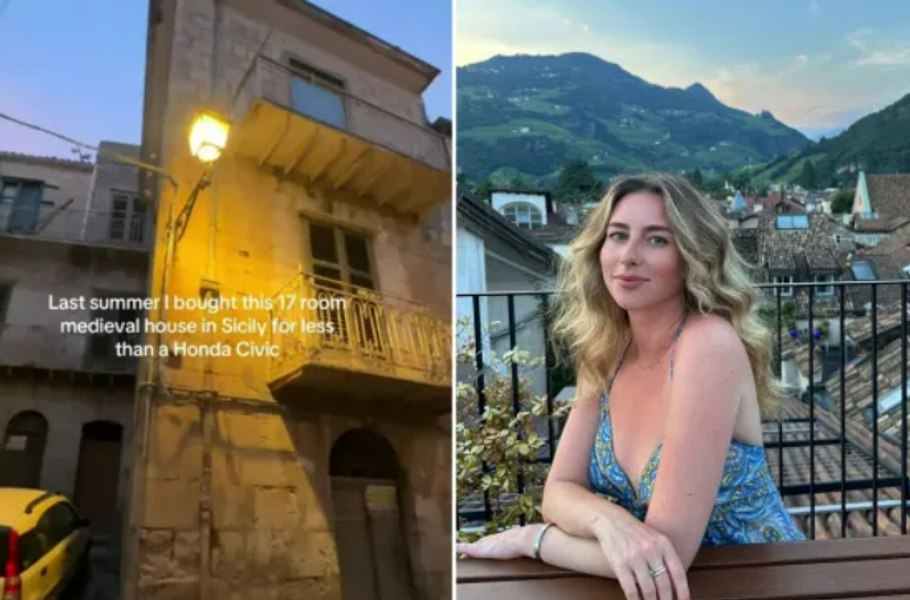 O tânără a cumpărat un conac în Italia, la prețul unei mașini: „Este încă departe de a fi finalizat, dar visul devine treptat realitate”