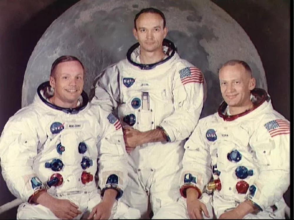 Neil Armstrong, Michael  Collins şi Buzz Aldrin (de la stânga la dreapta) Foto: NASA