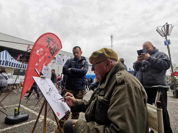 Radu Clețiu în piața de vechituri din Novi Sad FOTO Rod Festival