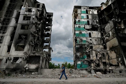 Razboi Ucraina Rusia distrugeri Borodianka 17 mai 2022 FOTO Getty Images