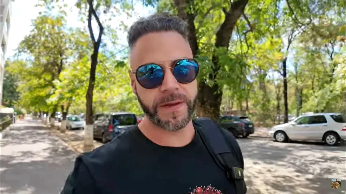 Americanul mutat în România. Foto: captură video.