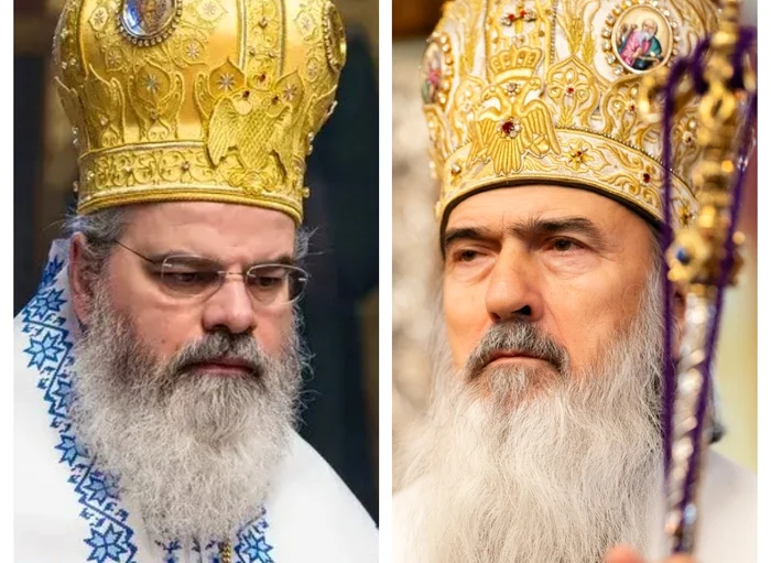 Episcopul Ignatie (st.) și arhiepiscopul Teodosie, sancționați FOTO: Ep. Hușilor/Arhiep. Tomisului