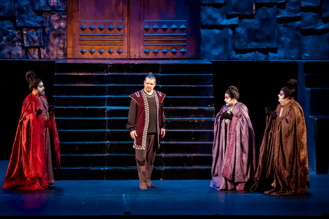 Ping, Calaf, Pong, Pang. Foto Andrei Grigore / Opera Națională București
