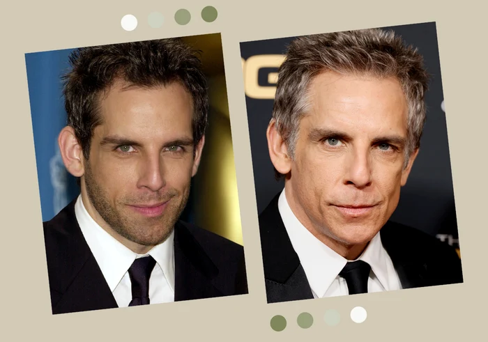 Ben Stiller, în tinerete (în stânga) și în prezent (în dreapta) / fotografii: Getty Images.