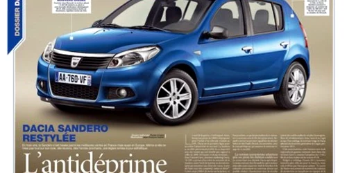 Francezii de la Auto-Journal au precut, virtual, Dacia Sandero printr-un facelift