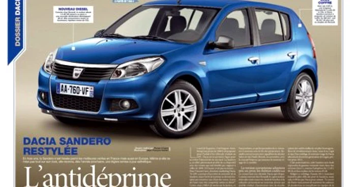 Francezii de la Auto-Journal au precut, virtual, Dacia Sandero printr-un facelift