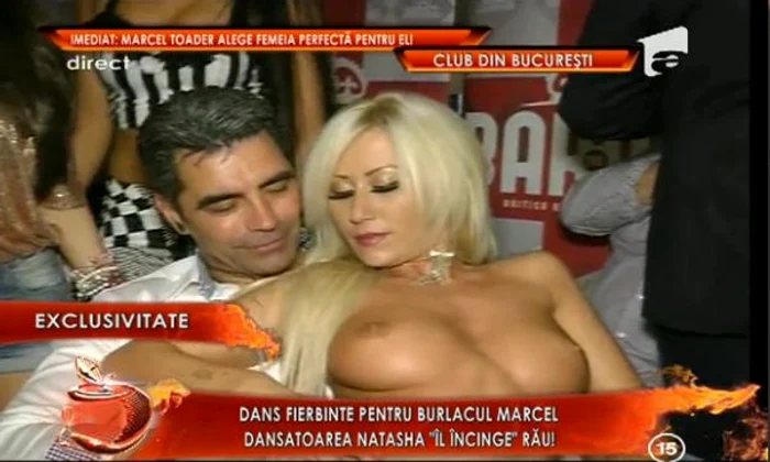 Dansatoarea Natasha l-a "încins" pe burlacul Marcel