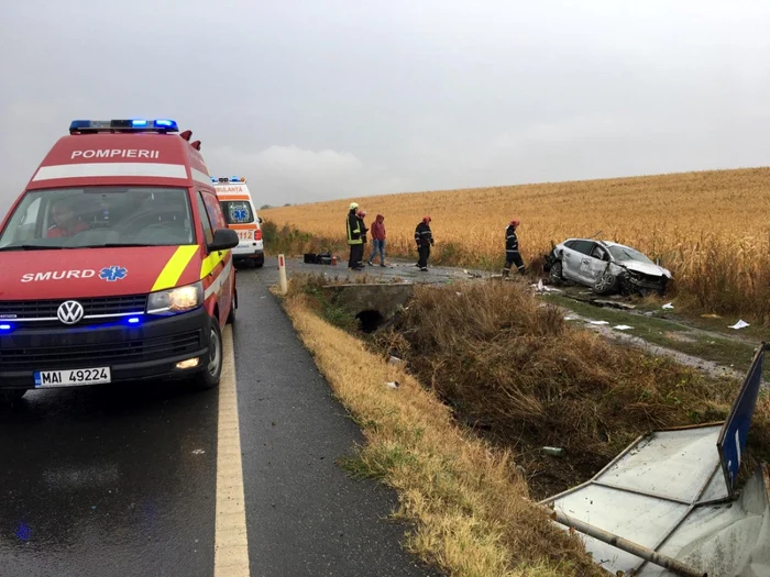 Accident pe DN3 FOTO Adevărul