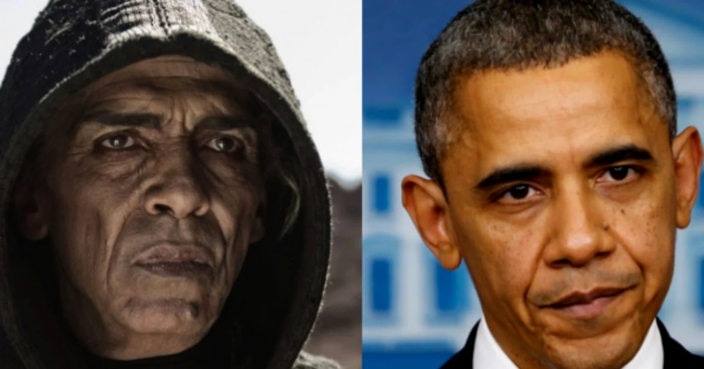 Actorul Mohamen Mehdi Ouazanni, care a intrat în rolul Diavolului, seamănă izbitor cu Barack Obama FOTO History Channel/Reuters