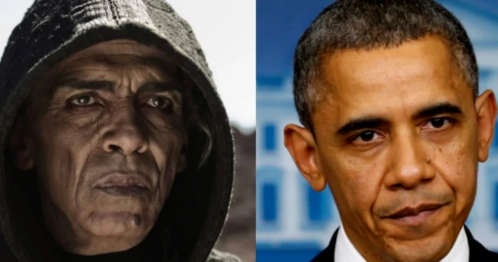 Actorul Mohamen Mehdi Ouazanni, care a intrat în rolul Diavolului, seamănă izbitor cu Barack Obama FOTO History Channel/Reuters