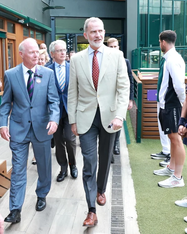 Regele Felipe al Spaniei la Wimbledon în 2025   Casa Majestății Sale (5) jpg