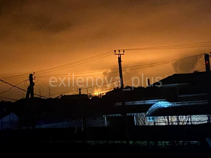 Incendiu la un important combinat petrochimic din Rusia, după un presupus atac cu drone ucrainene