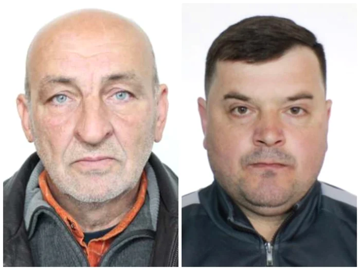 Delcea Conel (st.) și Liviu Iulian Bălan sunt căutați de polițiști FOTO: IPJ Olt