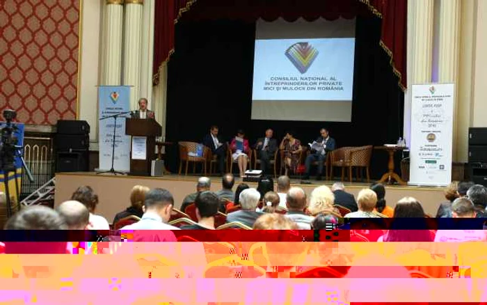 Consiliul Naţional al IMM a lansat astăzi, la Teatrul Elisabeta din Bucureşti, cea de-a 12-a ediţie a Cartei Albe a IMM-urilor FOTO Marian Iliescu