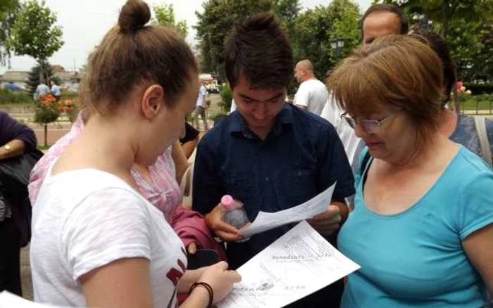 Imagine de la Evaluarea naţională din 2015 FOTO Adevărul