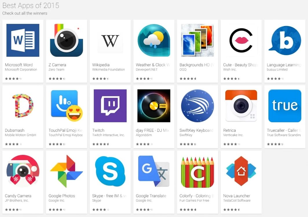 cele mai bune aplicatii google