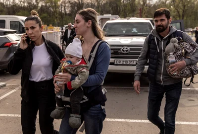 Ucraineni evacuati de la Azovstal FOTO Getty Images 