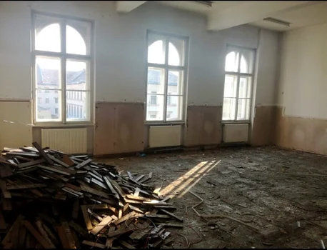 Lucrări renovare Colegiul Unirea Braşov. Foto