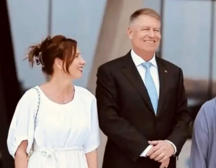 Ținuta lui Karmen Iohannis în Abu Dhabi. Sursă foto: Captură Video