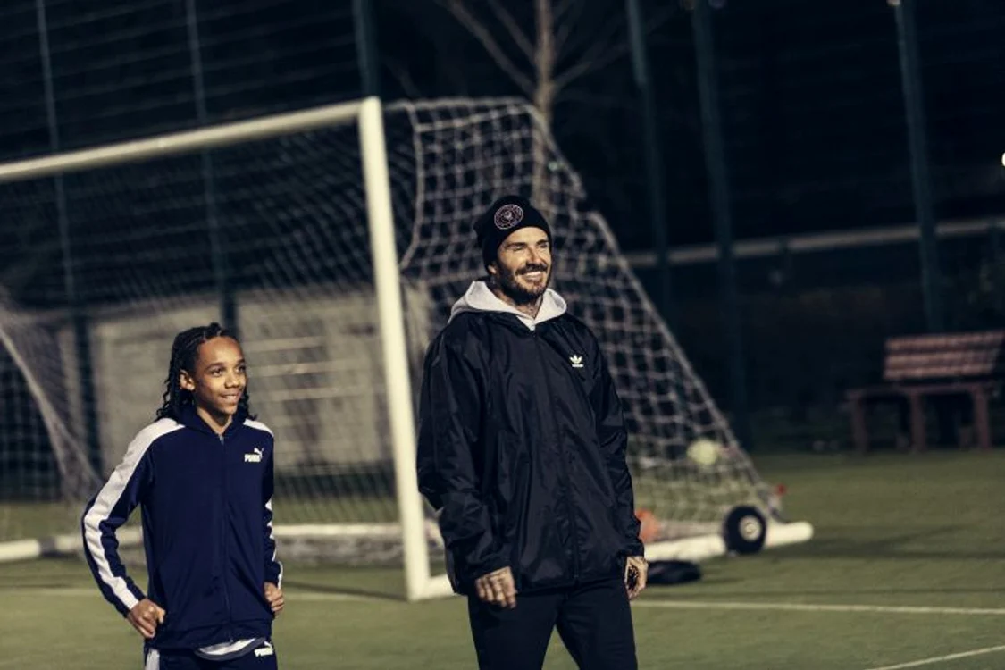 David Beckham, în timpul filmărilor pentru Disney+