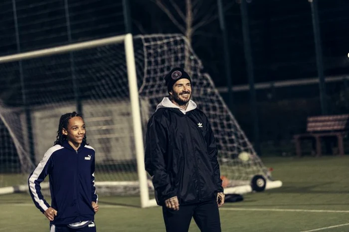 David Beckham, în timpul filmărilor pentru Disney+