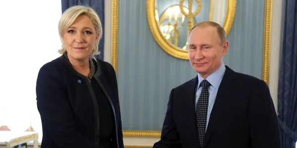 Marine Le Pen primita de Vladimir Putin la Kremlin FOTO EPA-EFE