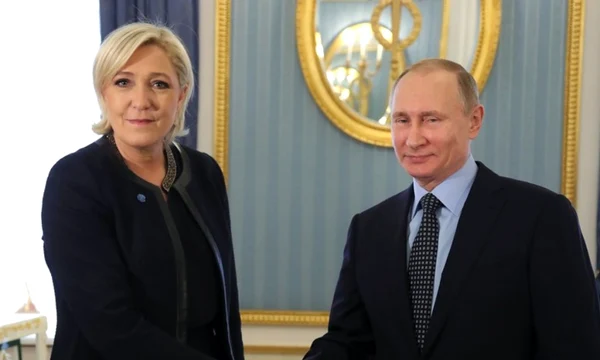 Marine Le Pen primita de Vladimir Putin la Kremlin FOTO EPA-EFE