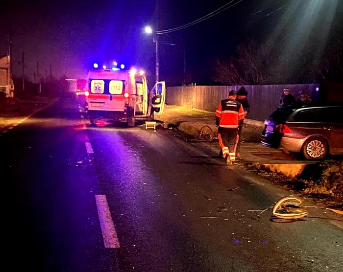 Victima a murit pe loc FOTO IPJ Ialomiţa
