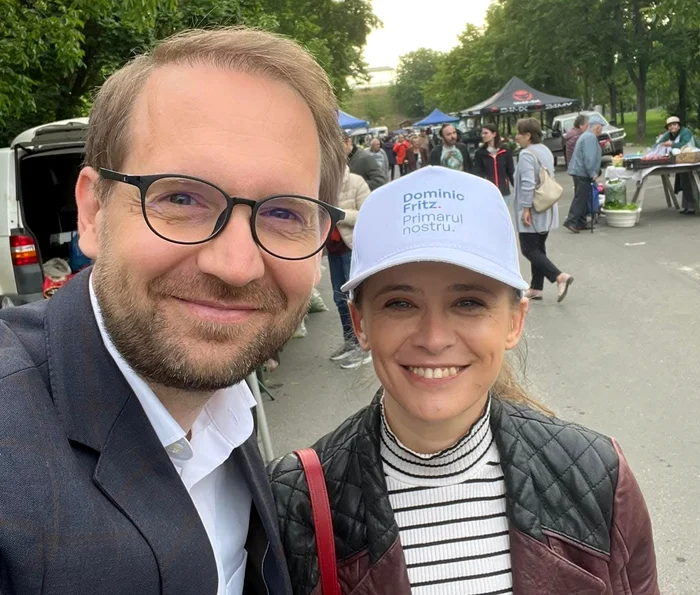 Alina Gîrbea l-a susţinut pe Dominic Fritz pentru Primăria Timişoarei. FOTO: Facebook/Dominic Fritz