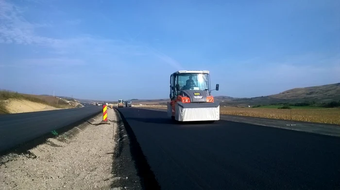 Autostradă în construcţie FOTO CNADNR