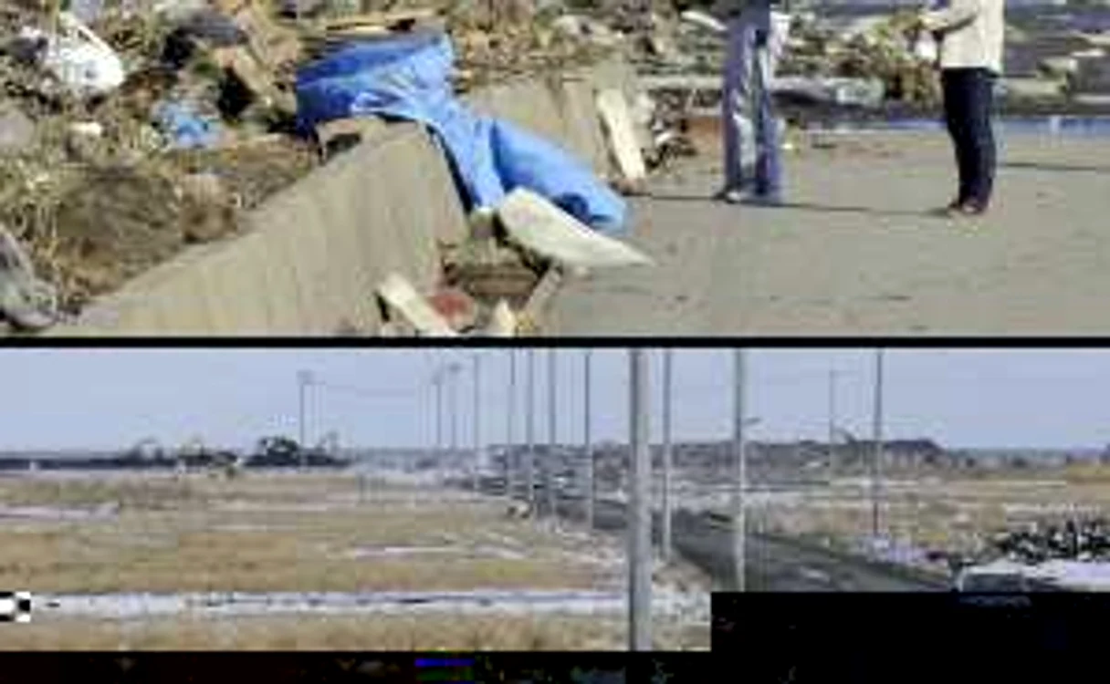 Imagini din zona Fukushima