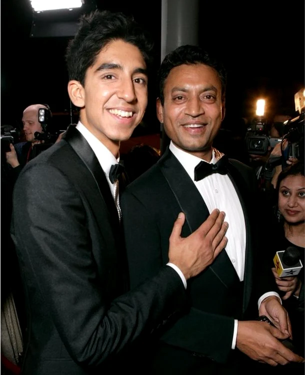 Irrfan Khan (dreapta) a jucat în filmul „Vagabondul Milionar”