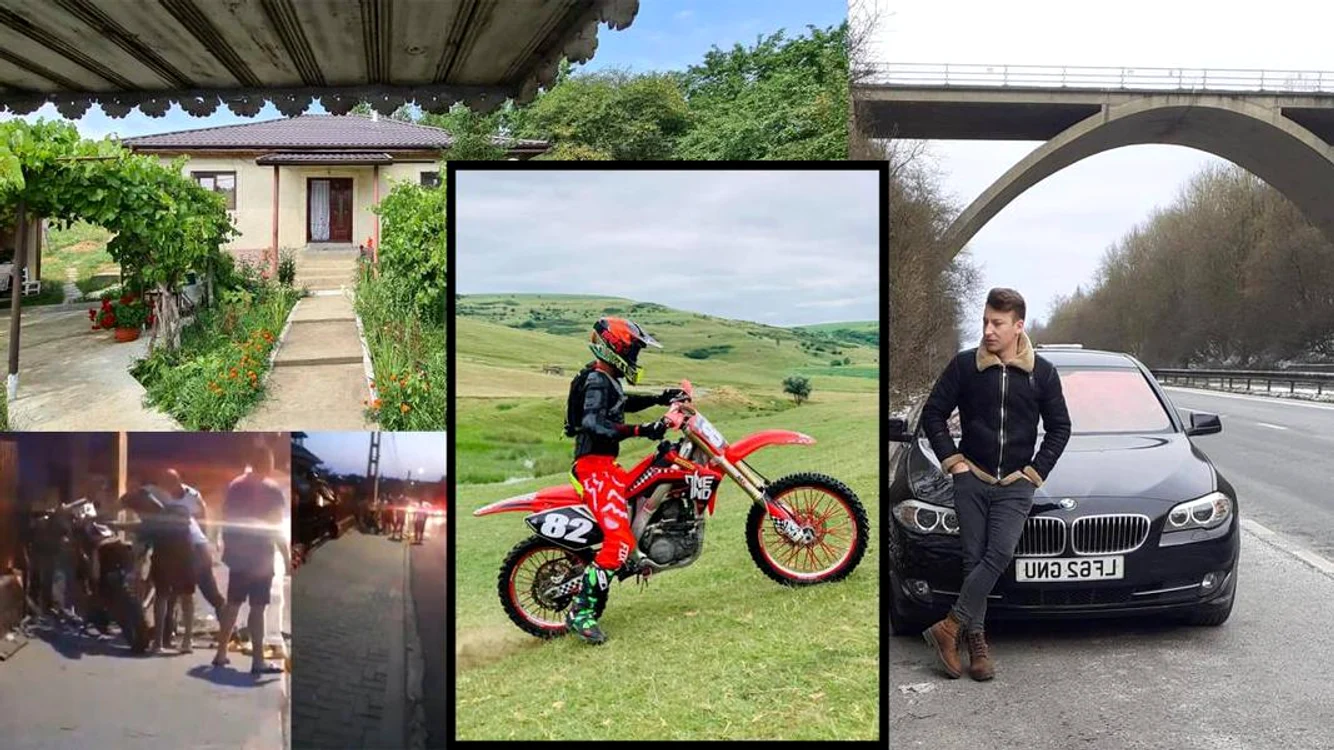 
    Tânărul a vrut să scape de polițiști, dar intrat frontal într-un stâlpFOTO: bzi.ro  