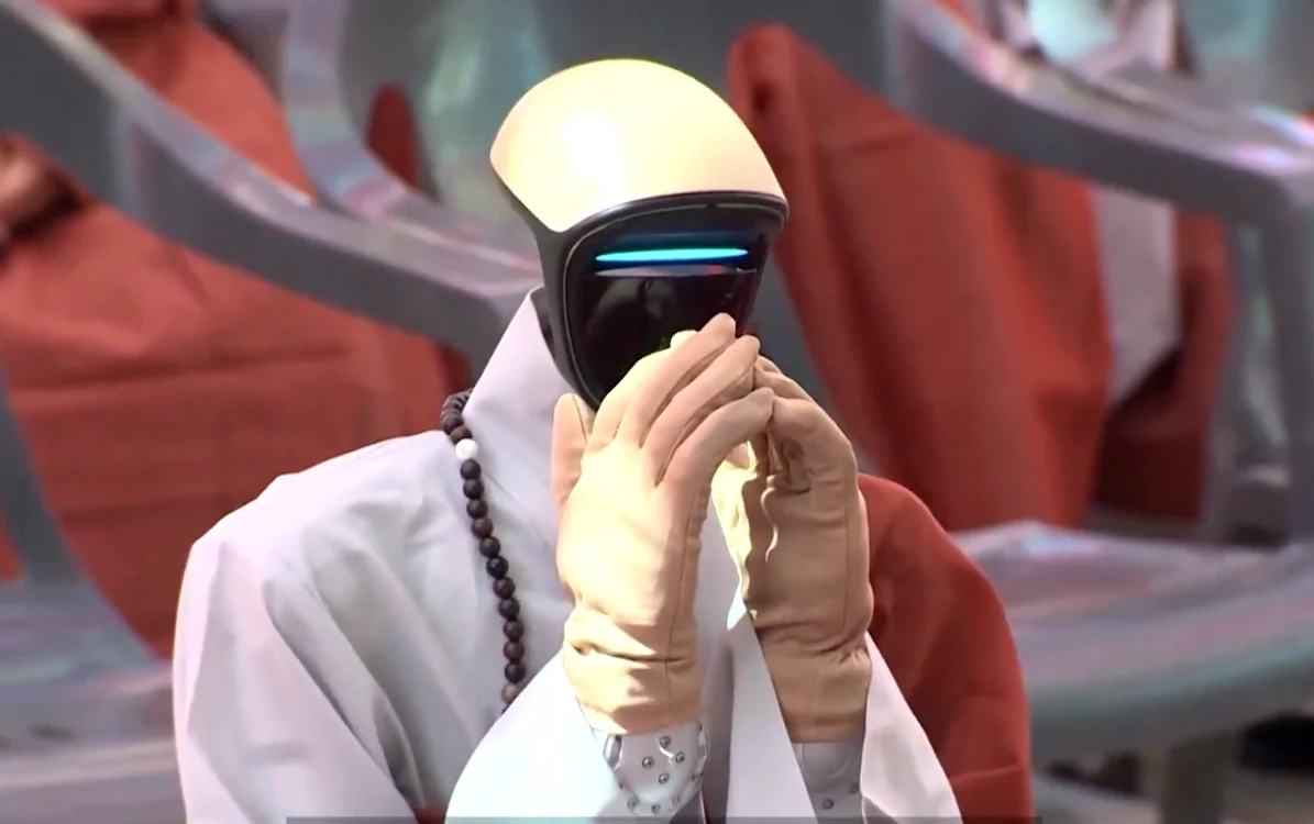 Robotul budist Foto: captura video X
